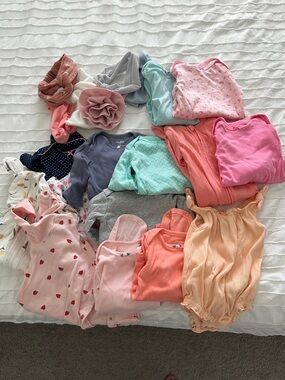 3-6 Month Bundle Onesies and Accessories